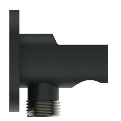 Dušas izvads no sienas Ideal Standard 1/2 x 1/2 āv, melns