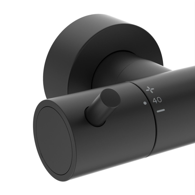 Termostata dušas sistēma Ideal Standard Ceratherm T125, melna matēta A7589XG