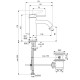 Izlietnes maisītājs Ideal Standard Ceraline NUOVO, hroms BD846AA Izlietnes maisītājs Ideal Standard Ceraline NUOVO, hroms BD846AA