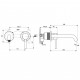 Iebūvējams izlietnes maisītājs Ideal Standard Ceraline, hroms A6938AA Iebūvējams izlietnes maisītājs Ideal Standard Ceraline, hroms A6938AA