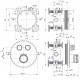 Termostata dušas sistēma iebūvējamā Ideal Standard Ceratherm Navigo, A7771AA