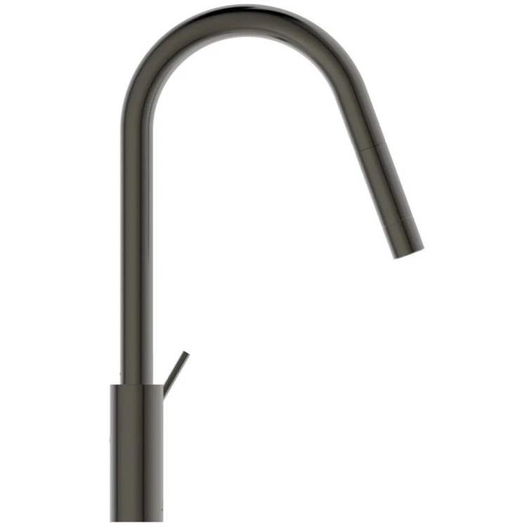 Virtuves izlietnes maisītājs ar izvelkamu izteku Ideal Standard Gusto, magnetic grey