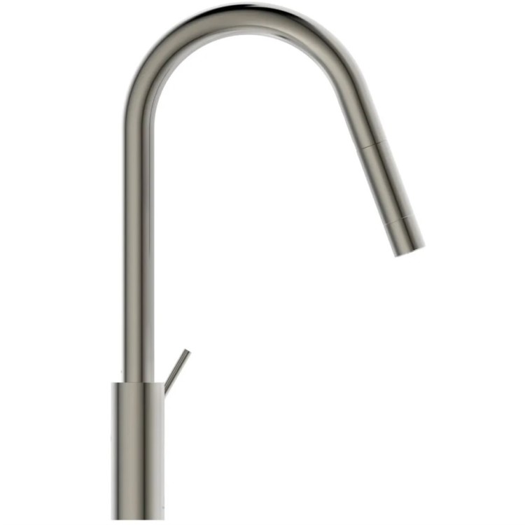 Virtuves izlietnes maisītājs ar izvelkamu izteku Ideal Standard Gusto, silver storm