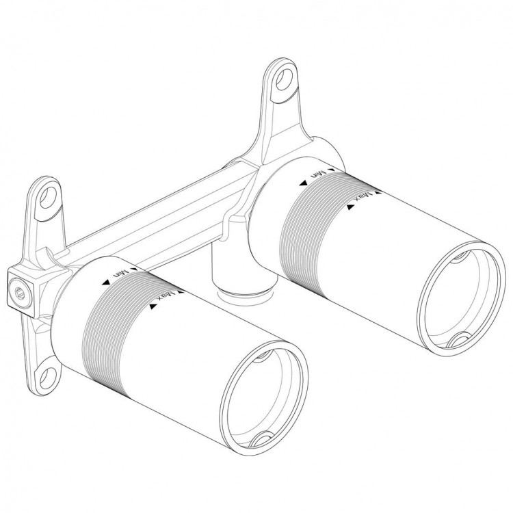 Iebūvējamā izlietnes maisītāja Ideal Standard iebūvējamā darba daļa, A1313NU Iebūvējamā izlietnes maisītāja Ideal Standard iebūvējamā darba daļa, A1313NU