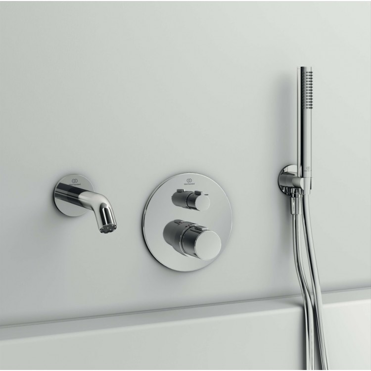 Vannas un dušas iebūvējamā termostata maisītāja dekoratīvā daļa Ideal Standard Ceratherm T100, A5814AA