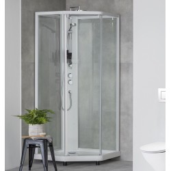 Dušas kabīne IFO Showerama 10-5 90x90cm, white/clear/frosted