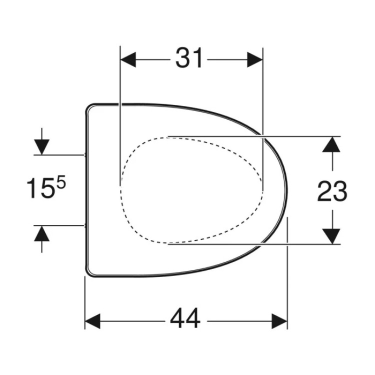 Tualetes poda vāks mīkstais IFO SIGN, balts 99565