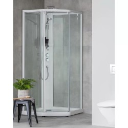 Dušas kabīne IFO Showerama 10-5 90x90cm, silver/clear/frosted