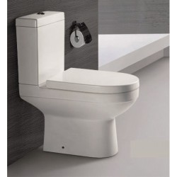 Tualetes pods Inter Ceramic Esai Rimless ar Soft Close poda vāku, balts