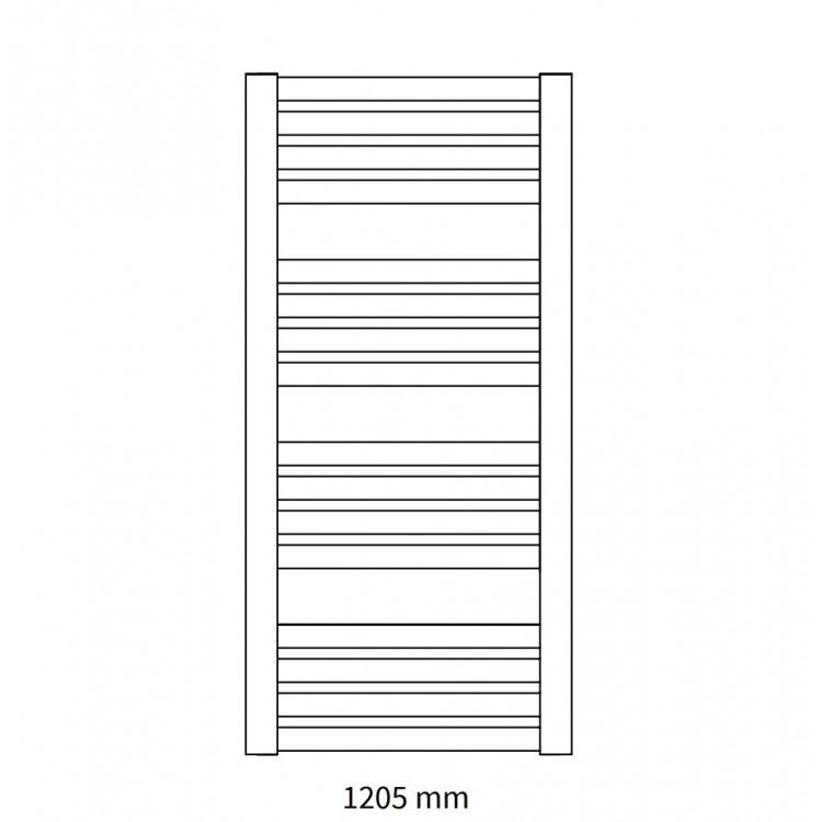 Dvieļu žāvētājs Instal Projekt MAKAO 477x1205 mm, melns matēts Dvieļu žāvētājs Instal Projekt MAKAO 477x1205 mm, melns matēts