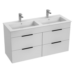 Vannas istabas skapītis ar izlietni Jika Cube 120cm, balts