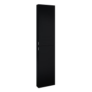 Vannas istabas augstais skapis Jika PURE 180x40x13cm, melns matēts