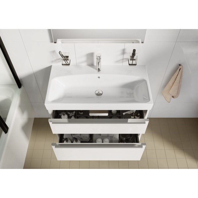 Vannas istabas skapītis ar izlietni Jika PURE 625x440 mm, balts Vannas istabas skapītis ar izlietni Jika PURE 625x440 mm, balts