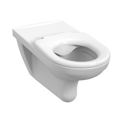 Tualetes pods piekaramais JIKA DEEP Rimless bez vāka, pagarināts, balts