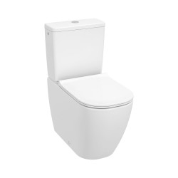 Tualetes pods JIKA MIO-N Rimless ar SC/QR vāku, univesāls izvads, balts 