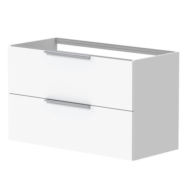 Vannas istabas skapītis izlietnei KAME LIRIS 100cm, balts matēts