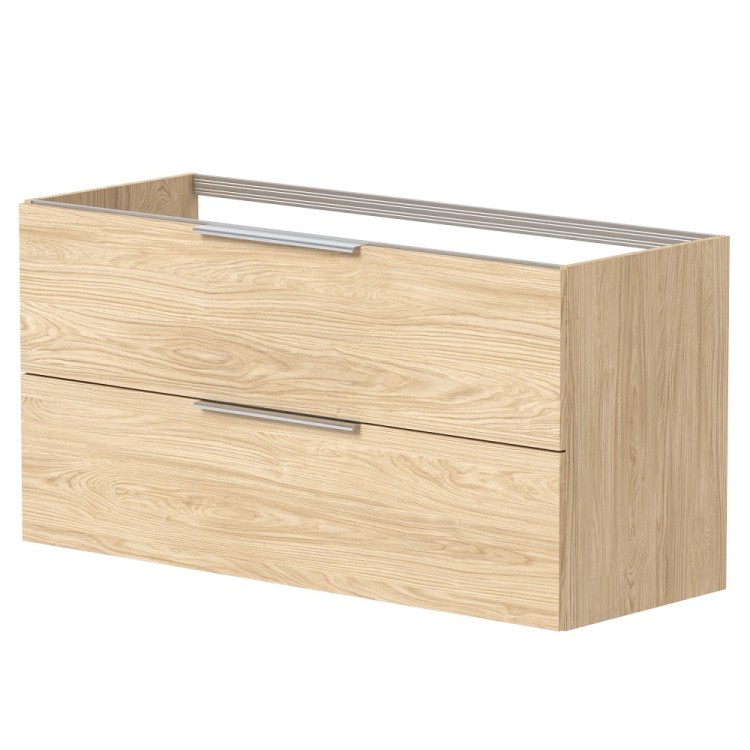 Vannas istabas skapītis izlietnei KAME LIRIS 120cm, gaišs ozols