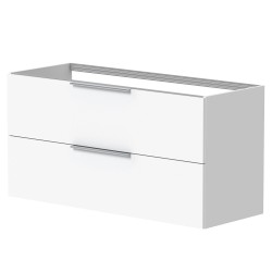 Vannas istabas skapītis izlietnei KAME LIRIS 120cm, balts matēts