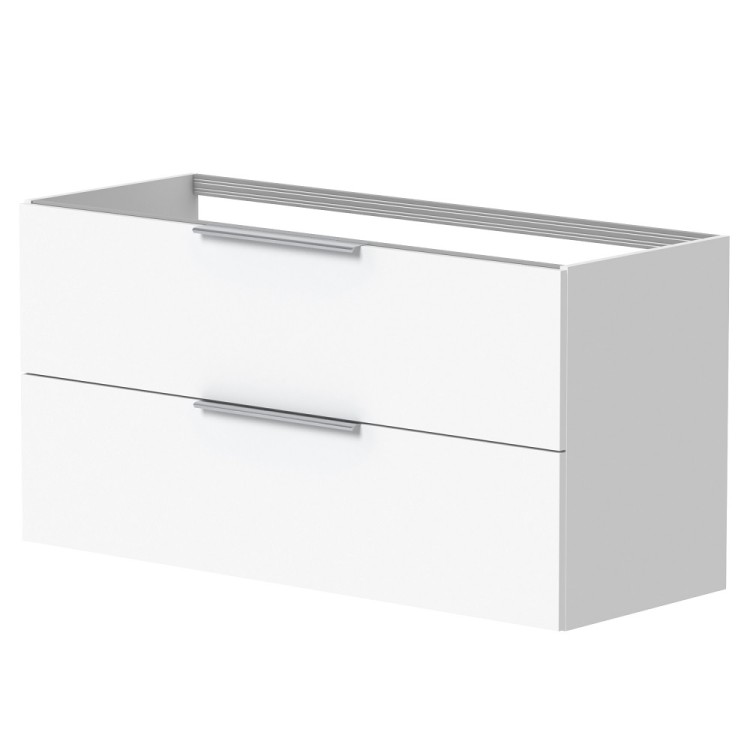 Vannas istabas skapītis izlietnei KAME LIRIS 120cm, balts matēts