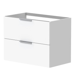 Vannas istabas skapītis izlietnei KAME LIRIS 80cm, balts matēts