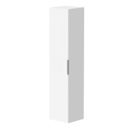Vannas istabas augstais skapis KAME LIRIS 160x35cm, balts matēts