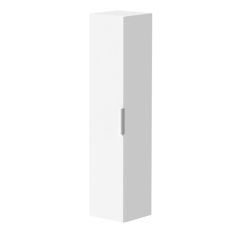 Vannas istabas augstais skapis KAME LIRIS 160x35cm, balts matēts