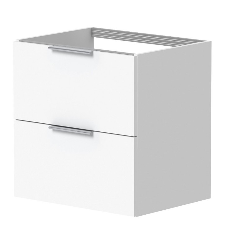 Vannas istabas skapītis izlietnei KAME LIRIS 60cm, balts matēts