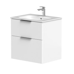 Vannas istabas skapītis KAME BIG ar izlietni Elida 61x46cm, balts matēts