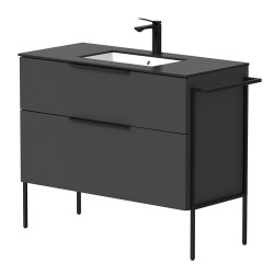 Vannas istabas skapītis KAME BIG ar izlietni ILSA 101x46cm, grafīts