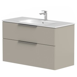 Vannas istabas skapītis KAME BIG ar izlietni Elida 101x46cm, taupe