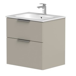 Vannas istabas skapītis KAME BIG ar izlietni Elida 61x46cm, taupe