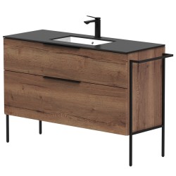 Vannas istabas skapītis KAME BIG ar izlietni ILSA 121x46cm, tobacco aok