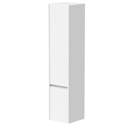 Vannas istabas augstais skapis Kame CITY 160x35cm, balts matēts/balts profils