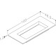 Izlietne skapītim KAME CORIAN 2 100x46.5cm, CN1002465-BS Izlietne skapītim KAME CORIAN 2 100x46.5cm, CN1002465-BS