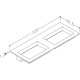 Izlietne skapītim dubultā KAME CORIAN 2 120x46.5cm, CN1202465-D-BS Izlietne skapītim dubultā KAME CORIAN 2 120x46.5cm, CN1202465-D-BS