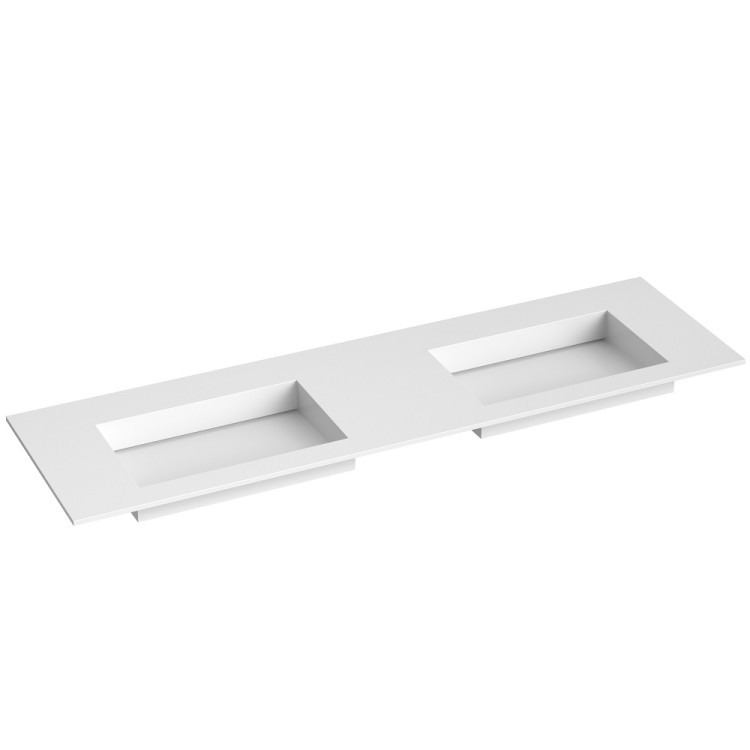 Izlietne skapītim dubultā KAME CORIAN 2 160x46.5cm, CN1600465-D-BS Izlietne skapītim dubultā KAME CORIAN 2 160x46.5cm, CN1600465-D-BS
