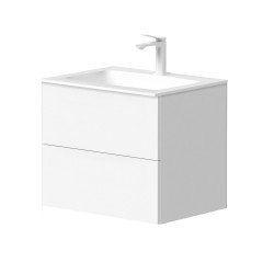 Vannas istabas skapītis Kame GAMA ar izlietni ORION 60х46cm ar push to open, balts