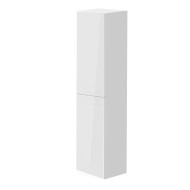 Vannas istabas augstais skapis Kame GAMA 160x35cm ar Push to Open, balts