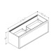 Vannas istabas skapītis izlietnei Kame SOLE 119.2x45.2cm, dūmota ozolkoka finierējums Vannas istabas skapītis izlietnei Kame SOLE 119.2x45.2cm, dūmota ozolkoka finierējums