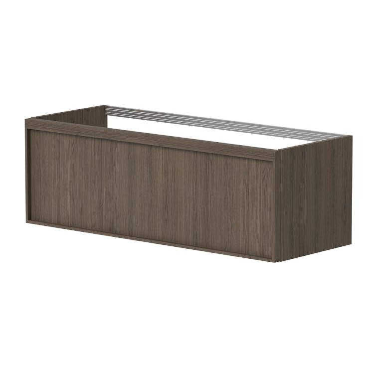 Vannas istabas skapītis izlietnei Kame SOLE 119.2x45.2cm, dūmota ozolkoka finierējums Vannas istabas skapītis izlietnei Kame SOLE 119.2x45.2cm, dūmota ozolkoka finierējums