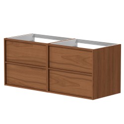 Vannas istabas skapītis izlietnei Kame HOME 2 120x46cm, vara ozolkoka finierējums