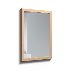 Spogulis Kame RUSTIC 60 x 80 cm, balināts ozolkoka finierējums