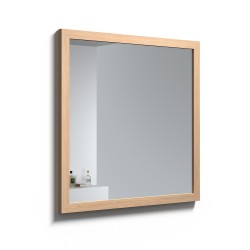 Spogulis Kame RUSTIC 80 x 80 cm, balināts ozolkoka finierējums