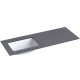Izlietne ILSA ar augstspiediena lamināta darba virsmu Kame HPL, 121cm, WP/12-3/H11-P3-L Izlietne ILSA ar augstspiediena lamināta darba virsmu Kame HPL, 121cm, WP/12-3/H11-P3-L