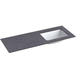 Izlietne ILSA ar augstspiediena lamināta darba virsmu Kame HPL, 121cm, WP/12-3/H11-P3-R