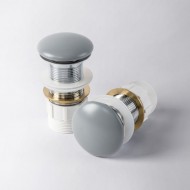 Sifona izplūde Kame 1 1/4 Pop-Up bez pārplūdes, pelēka keramika, ACTOP-MG