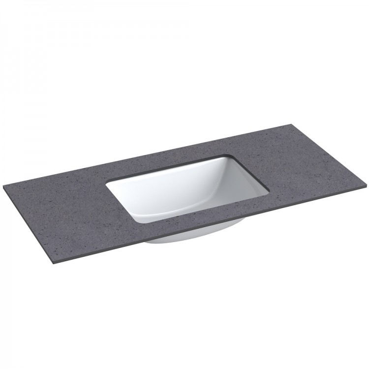 Izlietne ar augstspiediena lamināta darba virsmu Kame HPL, 101cm, WP/10-3/H11-P1 Izlietne ar augstspiediena lamināta darba virsmu Kame HPL, 101cm, WP/10-3/H11-P1
