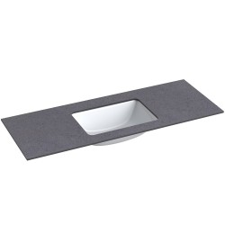 Izlietne ar augstspiediena lamināta darba virsmu Kame HPL, 121cm, WP/12-3/H11-P1
