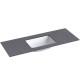 Izlietne ar augstspiediena lamināta darba virsmu Kame HPL, 121cm, WP/12-3/H11-P1 Izlietne ar augstspiediena lamināta darba virsmu Kame HPL, 121cm, WP/12-3/H11-P1