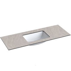 Izlietne ar augstspiediena lamināta darba virsmu Kame HPL, 121cm, WP/12-3/H12-P1